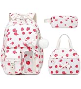 ASKSKY Girls Backpack, School Backpack for Girls, Cute Bow Kids Bookbag for Grils Children Teens ...