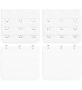 BEADNOVA Bra Extender 3 Hook Bra Back Clips Bra Strap Extender Bra Clasp (4pcs)