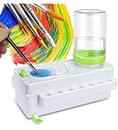 Paint Brush Cleaner, Upgrade Paint Brush Rinser with Drain and Brush Holder, Strengthen Water Rec...