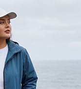 SaphiRose Women's Plus Size Raincoat with hood Waterproof Rain Jackets Light Packable Windbreaker...
