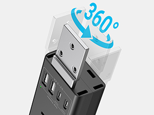 wall mount surge protector power strip