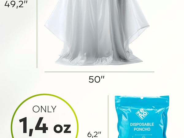Disposable Poncho Transparent
