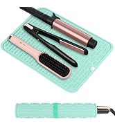 WRORUNER Oversize Silicone Heat Resistant Mat for Curling Irons, Flat Irons, Hair Straighteners a...
