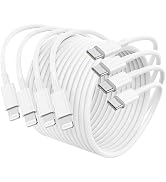 4Pack USB C to Lightning Cable 6FT, Fast Charging Cord for iPhone 14, Replacement for Apple Origi...
