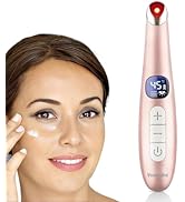 Vowleike Eye Lift Wand, 3 in 1 Vibrating 98°F to 113°F LCD Eye Massager for Dry Eyes, Dark Circle...