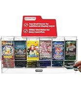Booster Pack Dispenser 6 Slot for Pokemon, MTG, Lorcana, YuGiOh, One Piece - Acrylic TCG Organize...
