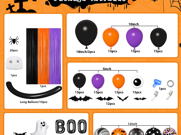 halloween balloon arch