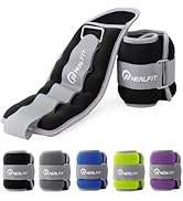 NEALFIT Ankle Weights for Men Women Kids, Leg Arm Wrist Weights with Adjustable Strap for Running...