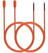 Tonton DC7909 8mm Power Pigtails Cable 3.3FT, 12V Female Plug to Bare Wire Open End Repair Cord f...