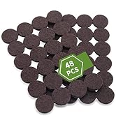 COVERCORNER Felt Furniture Pads for Hardwood Floors 48 PCS, Furniture Pads, Floor Protectors for ...