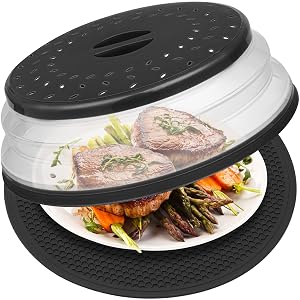 12" microwave cover & mat