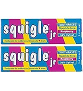 Squigle Jr Toothpaste (for Infants, Toddlers), Travel Toothpaste, Prevents Cavities, Canker Sores...