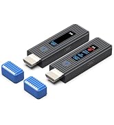 2026 New Wireless HDMI Transmitter and Receiver 328FT/100M, LED Screen Display, Dual-Band 2.4G+5....