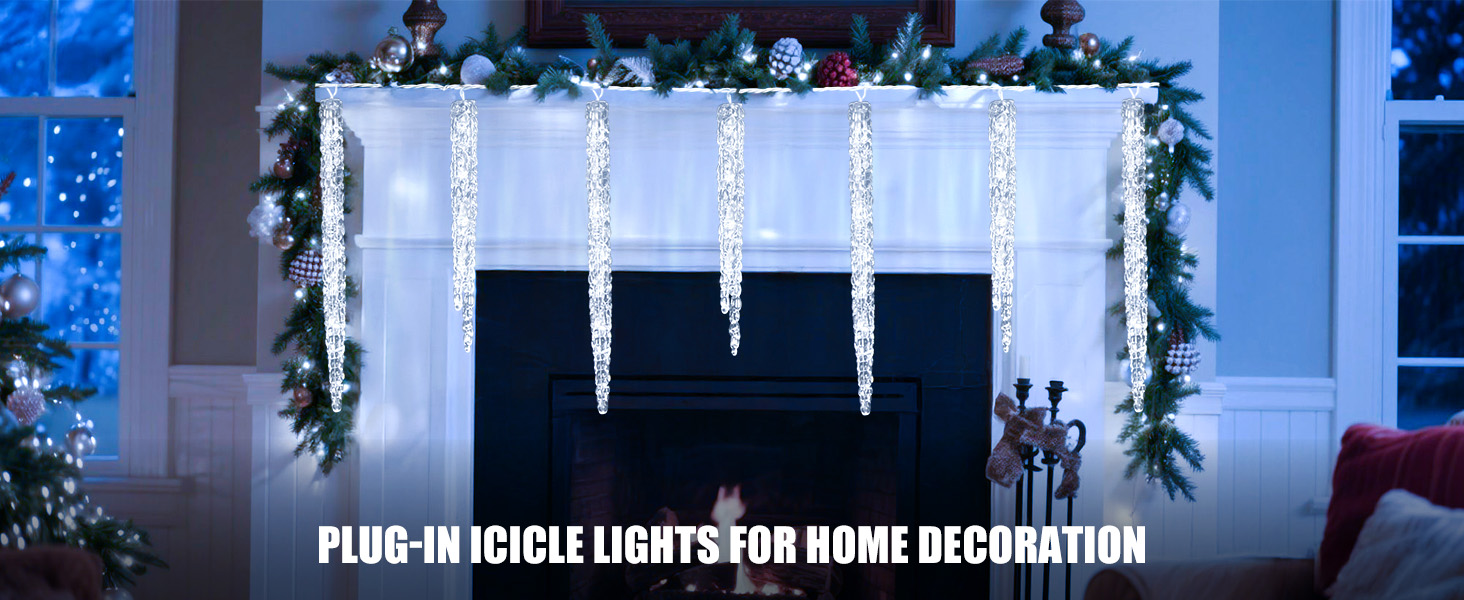 Icicle Christmas Decoration Lights