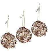 winemana Set of 3 Globe Hummingbird Nesters, Full of Bird Nesting Materials, Design for Bird Love...
