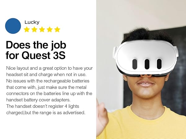 Charging Dock Compatible with Meta Oculus Quest 3/3S