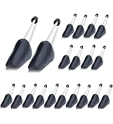 YOLOPARK 10 Pairs Plastic Shoe Trees for Men 6-12, Shoe Stretcher with Adjustable Spring for Snea...