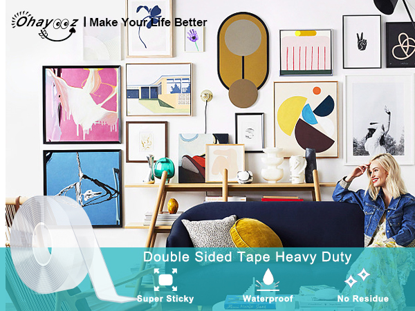 Extra Strong Double Sided Tape Heavy Duty Removable 10FT 101