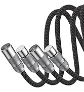 Viborg Hi-end XLR Cable 3.3FT Audio Signal Cable Multiplex Pure Copper 4 Cores 4MM2 Mic 3 Pin Int...