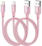 iPhone Charger Cord (2PACK 3FT) Apple MFi Certified Lightning Cable iPhone Charging Cables Fast N...