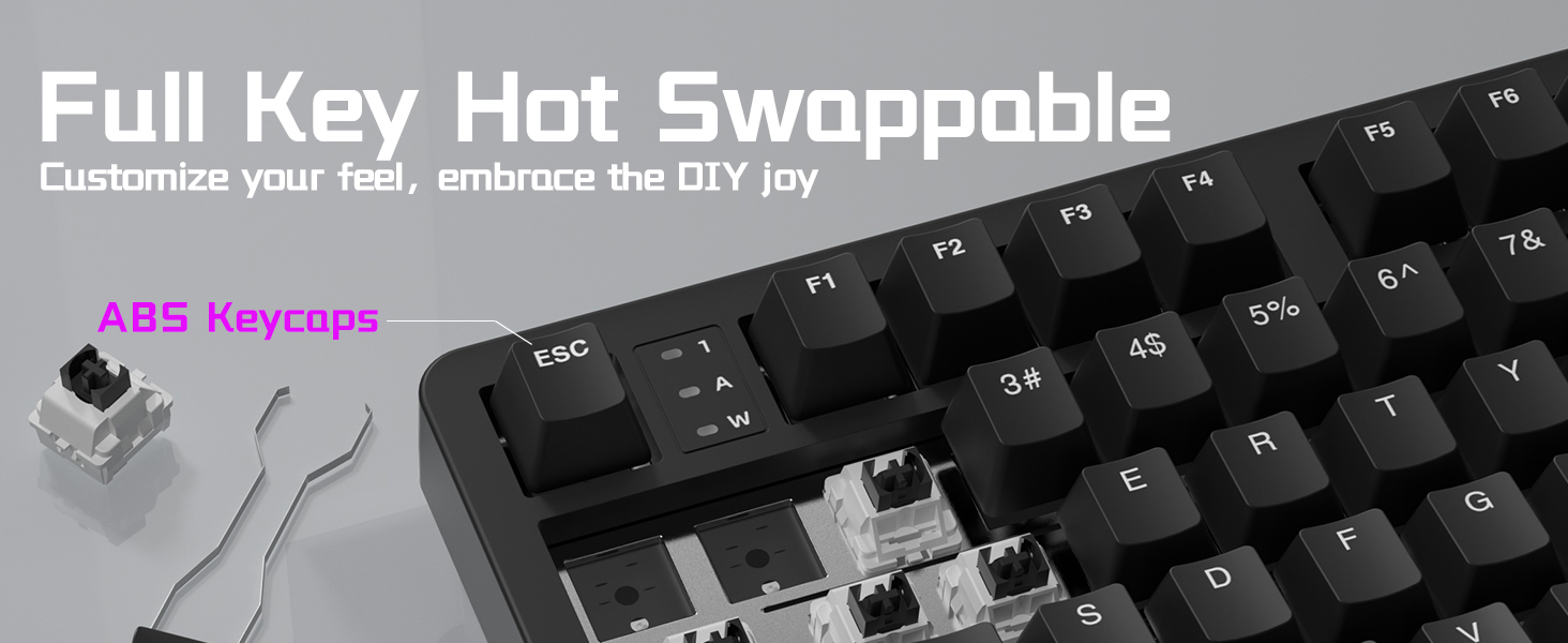 Full Key Hot Swappable Aluminum Keyboard