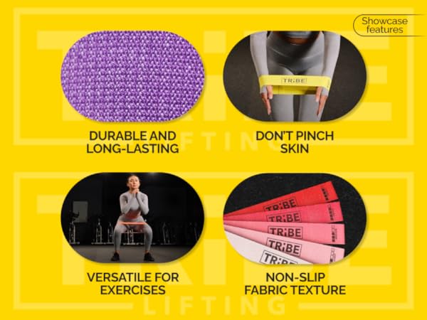 Features of Tribe Lifting Leg Resistance Bands for Working Out