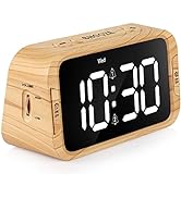 Odokee Digital Dual Alarm Clock for Bedroom, 0-100% Dimmer, Weekday/Weekend Mode, Easy to Set, US...