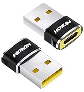 HOWJIM USB to USB C Adapter,PD/QC Fast Charging USB 2.0 480Mbps Data Transfer,USB C Female to A M...