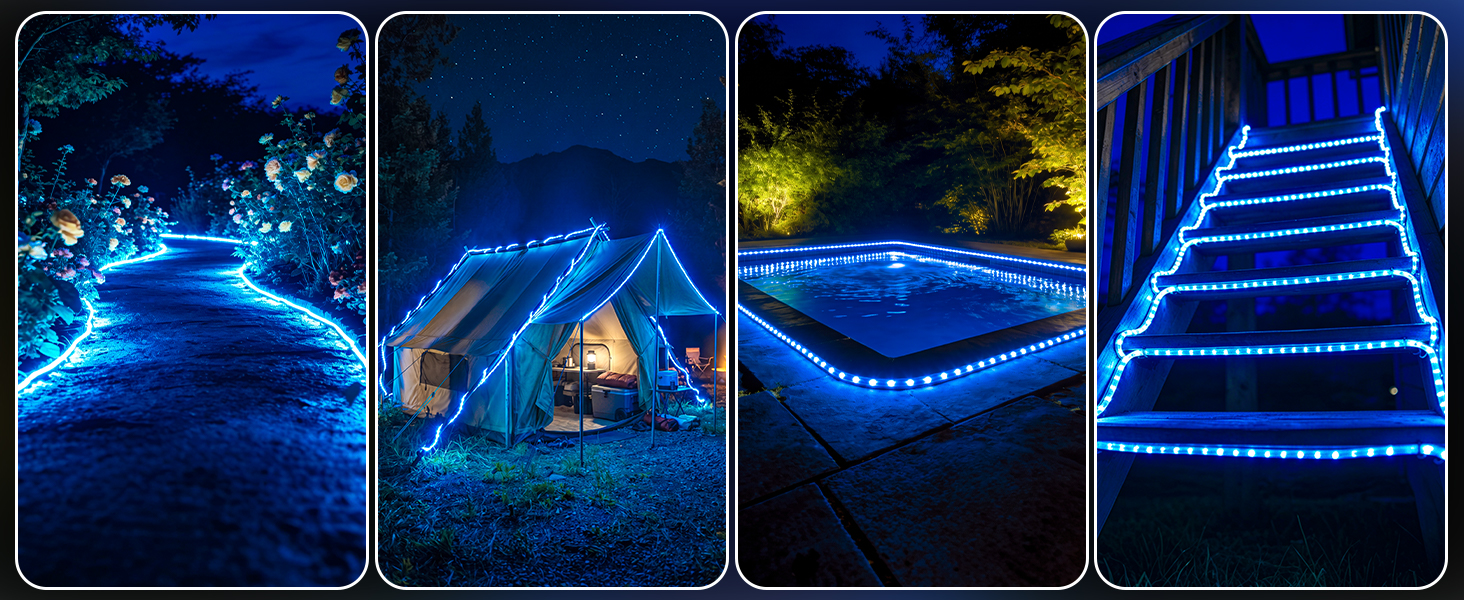 outside rope lights weatherproof