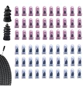 Qurbuns 60 PCS Tire Repair Rubber Nails, Rubber Vacuum Tire Repair Kits, Spiral Tire Screw Plugs,...