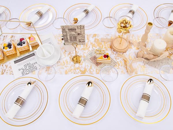 clear plastic plates