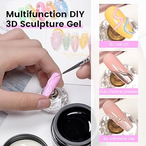 sculpting gel for nail art 3d clear gel nail art 3d gel nail art sculpture
