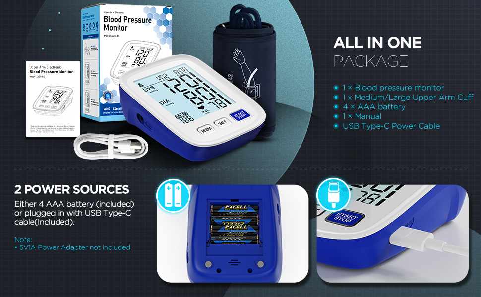 AQESO Blood Pressure Monitor A01-BS