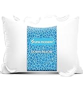SUPA MODERN Duck Feather Pillow- Premium Down Bed Pillow, Luxury Hotel Bed Pillow for Sleeping So...