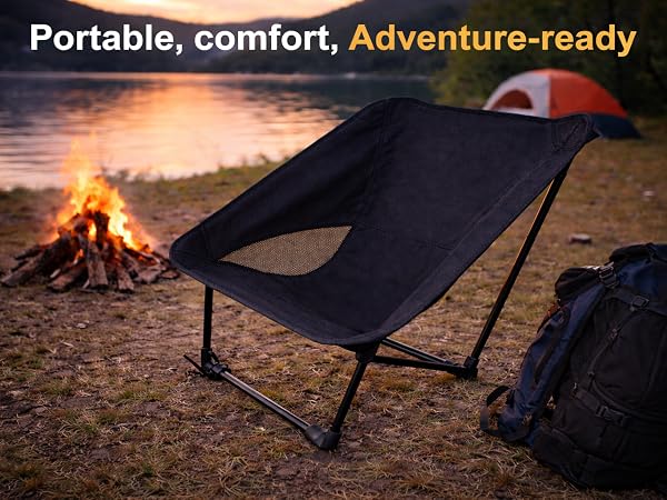 camp chair portable compact travel folding outdoor lightweight hiking festival sports lawn