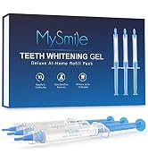 MySmile Teeth Whitening Gel Pen Refill Pack, 3 Non-Sensitive Teeth Whitening Pen, Deluxe Teeth Wh...