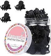 JASVERLIN Small Hair Clips Tiny Claw for Fine Thin Hair, Women Little Girl Plastic Mini Accessori...