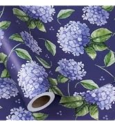 RUSPEPA Hydrangea Floral Wrapping Paper Roll for Women - 17 Inches x 16.4 Feet - Elegant Hydrange...