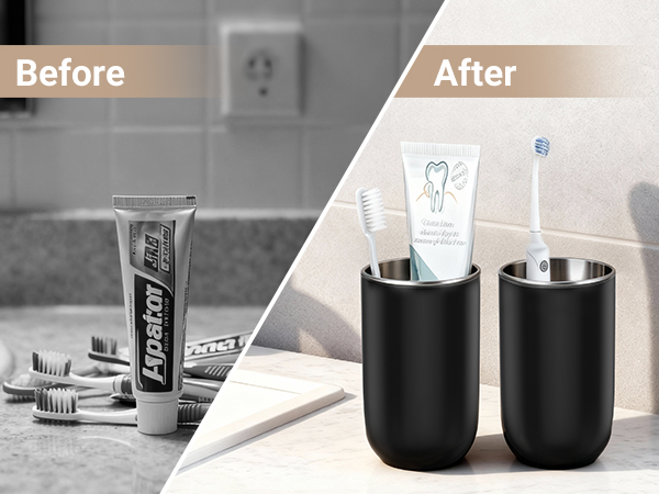 Toothbrush Holder Set for Bathroom