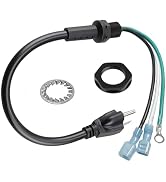 100641 3 Wire Power Cord with Nut & Washer Compatible with ProTeam Pro Team Backpack Vacuum Pigta...
