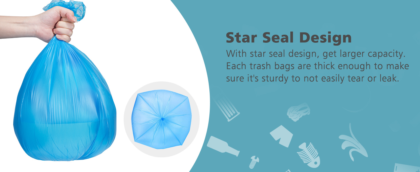 Star seal design: better protection against leakage and tearing.