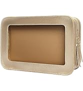 LETGO Clear Makeup Bags, TSA Approved Toiletry Bag with Zipper, Clear Makeup Organizer Fit Carry-...
