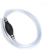 Clear Fuel Line Assembly Hose, 3/8" (10mm) Marine Outboard Boat Motor RVs Fuel Line Assembly w/Pr...