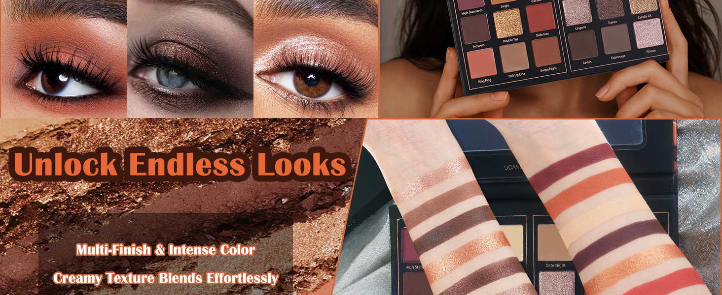 Matte Eyeshadow Palette Pro 18 Colors Pigmented Shimmer Glitter Eye Shadow Palette