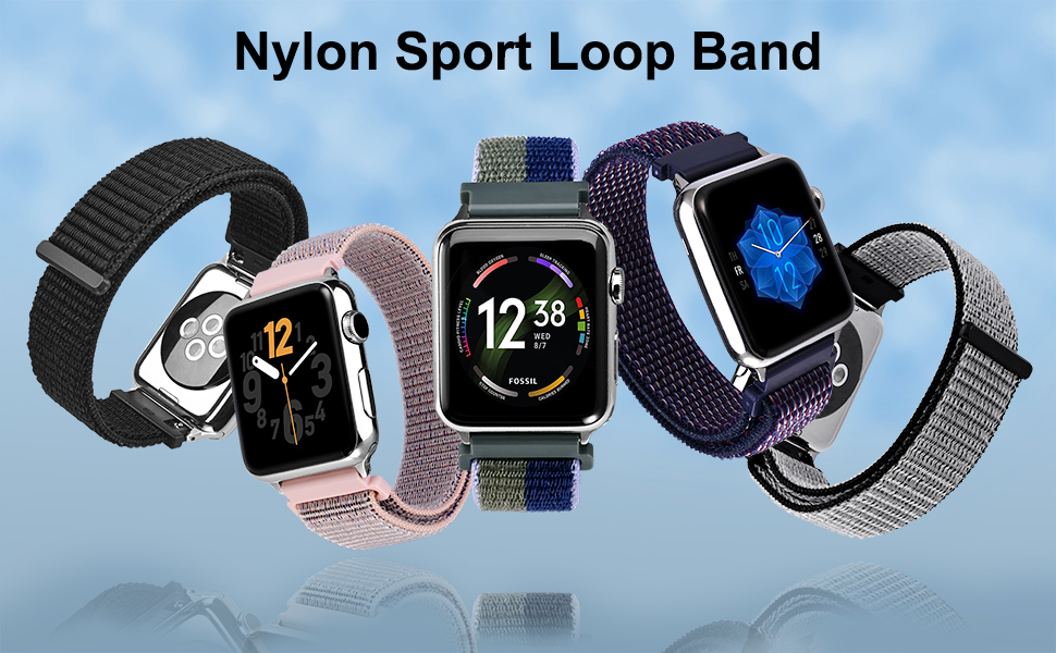 ANNEFIT Nylon Sport Loop Watch Bands