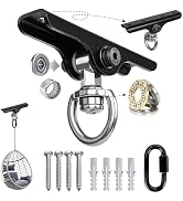 ZoeZure Heavy Punching Bag Hanger | Wall/Ceiling Mount Hook with 180° / 360° Rotation | Wood Beam...