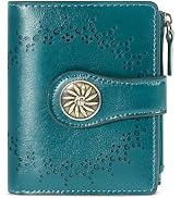 Tipmile Small Wallet for Women Bifold RFID Blocking Card Holder Leather Wallets with Zipper Coin ...