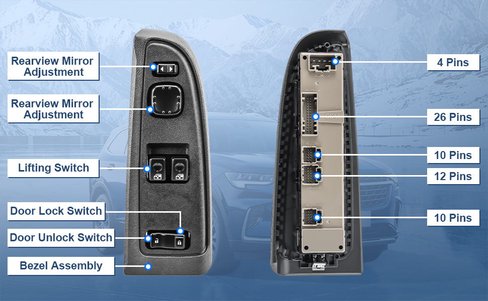 2004 silverado 3500 window switch