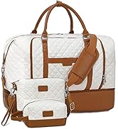 Weekender Bags for Women Overnight Bag with Shoe Compartment and Toiletry Bags Large Travel Duffe...