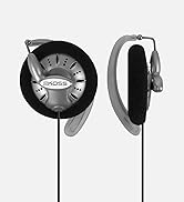 Koss KSC75 Portable Stereophone Headphones, Single, Standard Packaging White/Gray